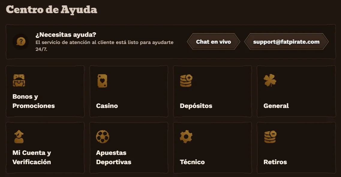 FatPirate Casino Atención al Cliente FatPirate Casino Atención al Cliente
