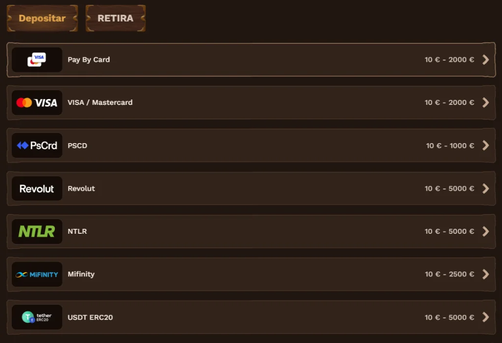 FatPirate Casino Métodos de pago FatPirate Casino Métodos de pago